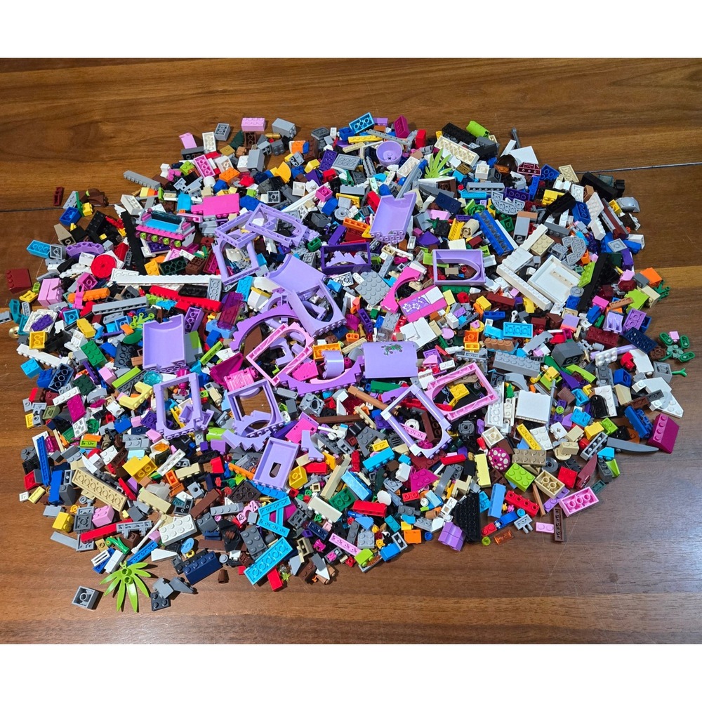 Lego Bulk Lot Genuine Bricks Plates Specialty Pieces Mixed Colors Lavender Pink